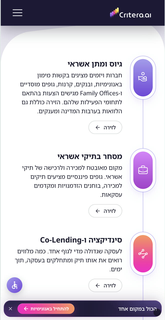 הזירות במובייל